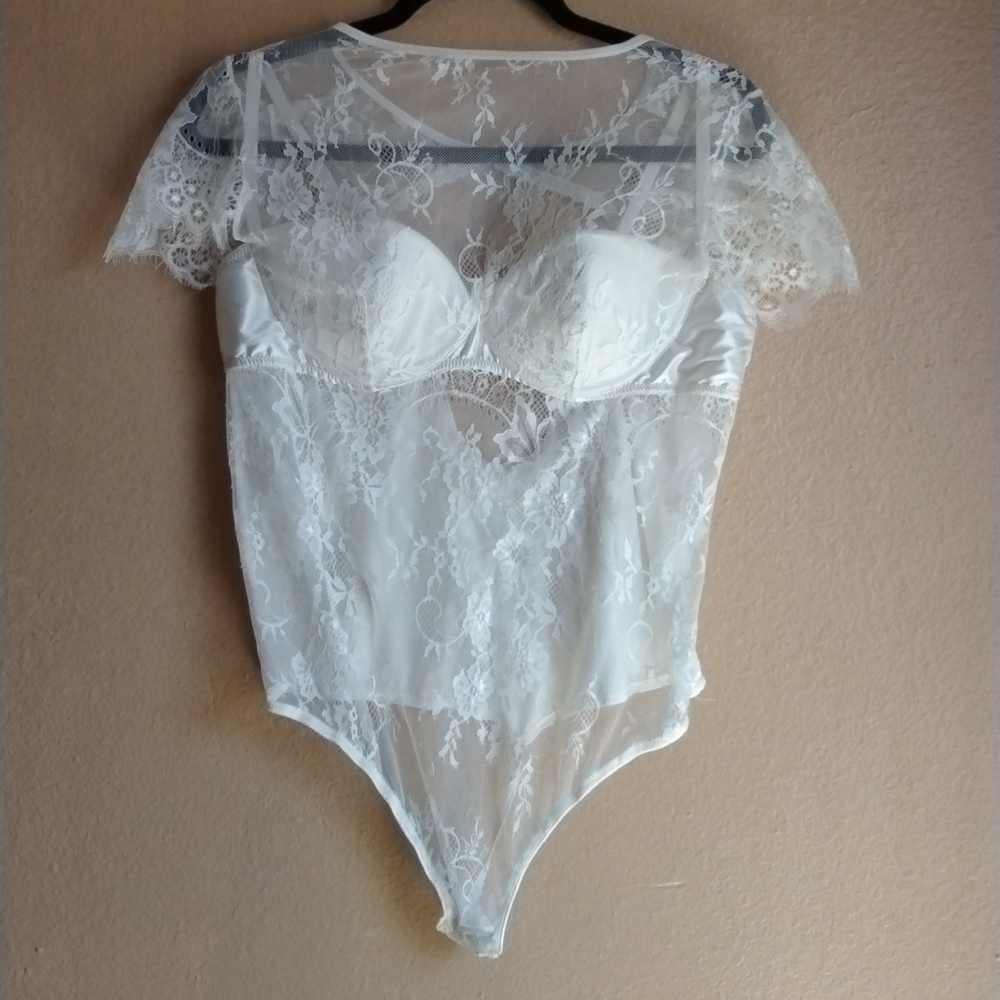Lace thong bodysuit